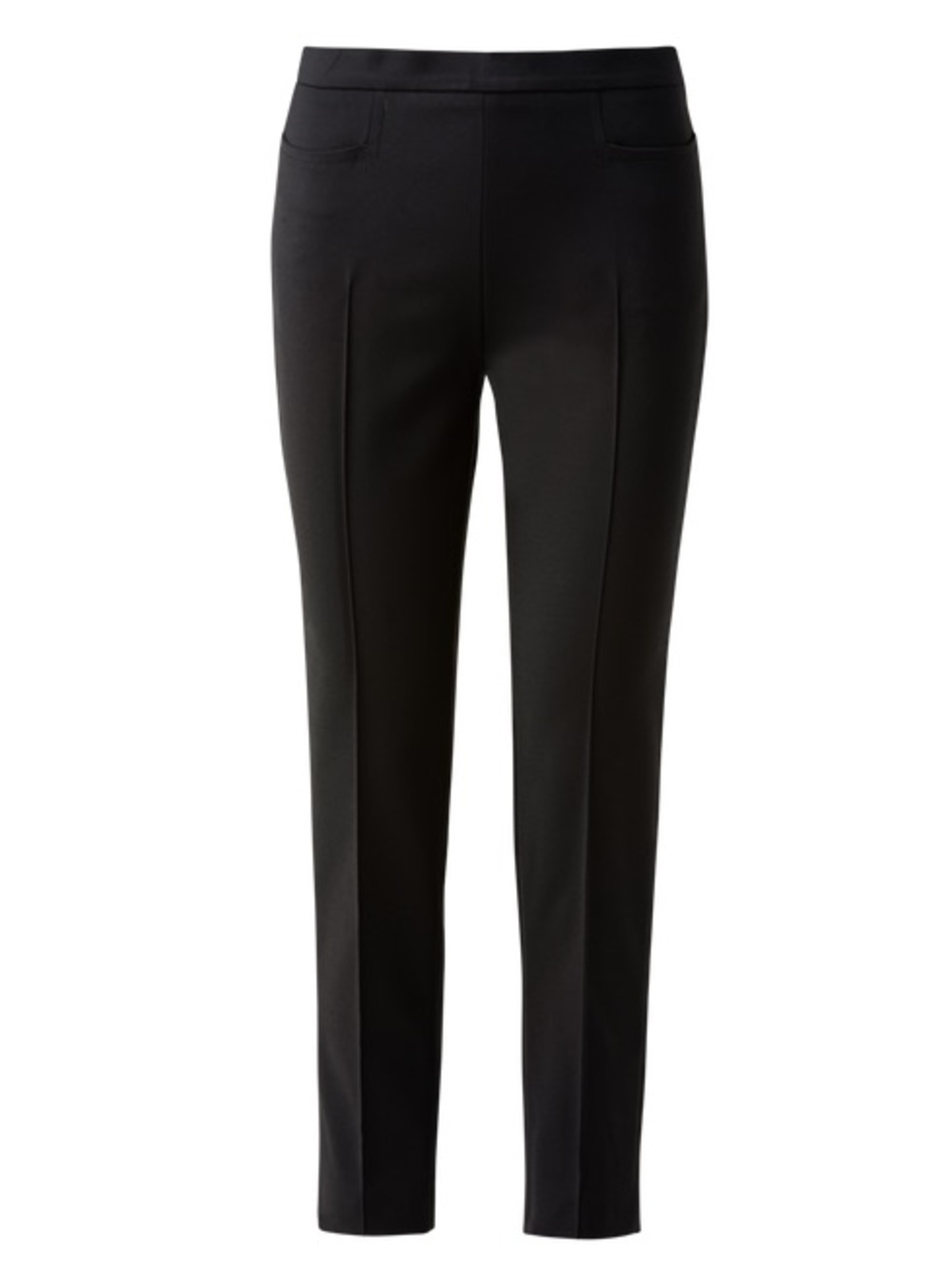 Akris Punto Stretch Wool Blend Francoise Seamed Slim Straight Leg Pants Size: 6